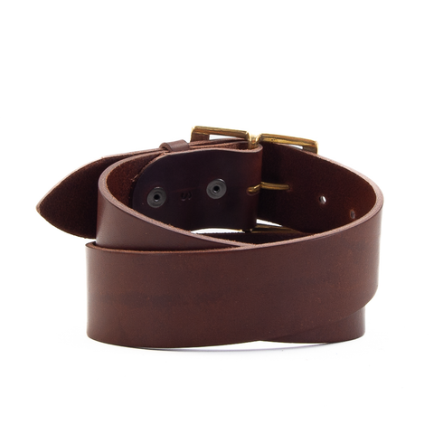 2" Classic Brown Leather Belt