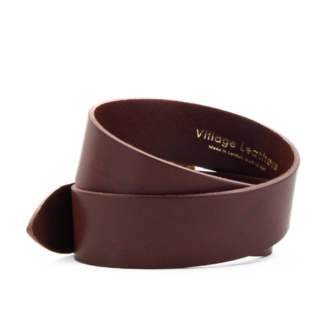 2" Classic Brown Leather Belt