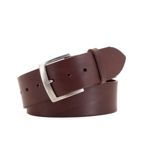 2" Classic Brown Leather Belt