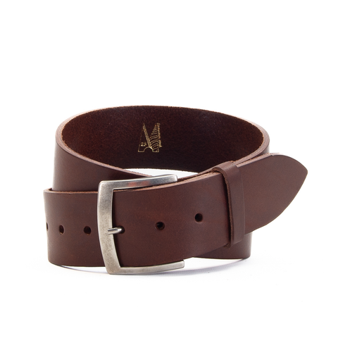 2" Classic Brown Leather Belt