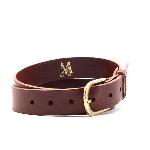 1 1/4" Classic Brown Leather Belt