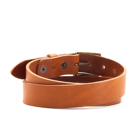 1 1/4" Classic Tan Leather Belt