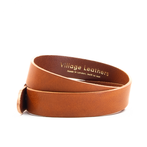 1 1/4" Classic Tan Leather Belt