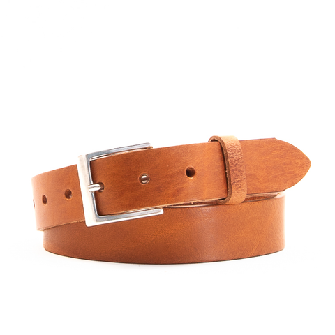 1 1/4" Classic Tan Leather Belt