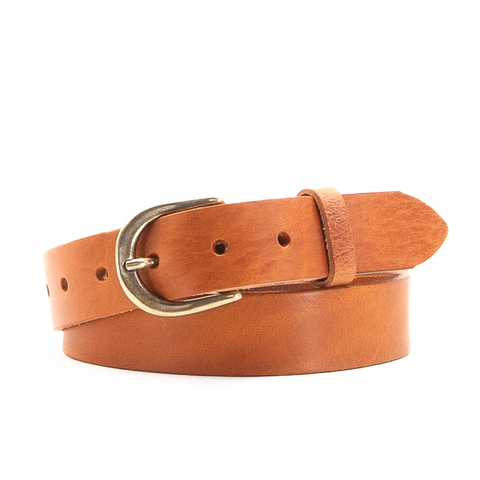 1 1/4" Classic Tan Leather Belt