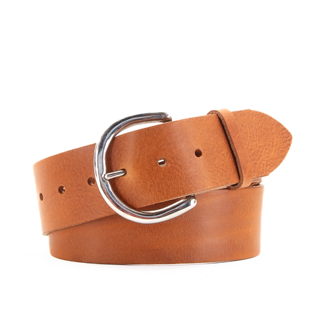 2" Classic Tan Leather Belt