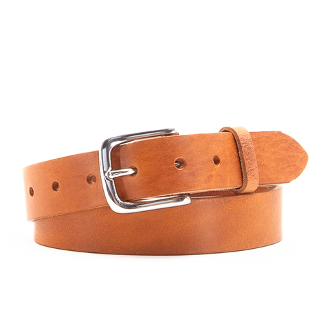 1 1/4" Classic Tan Leather Belt