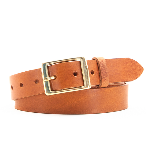 1 1/4" Classic Tan Leather Belt