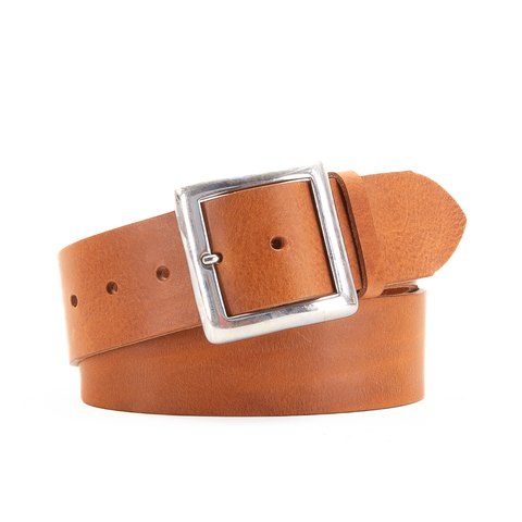 2" Classic Tan Leather Belt