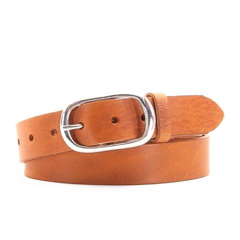 1 1/4" Classic Tan Leather Belt