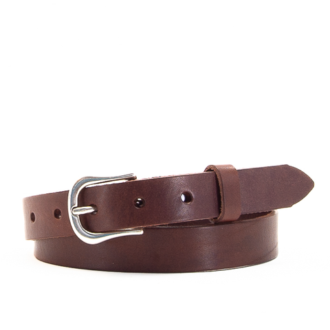 1" Classic Brown Leather Belt