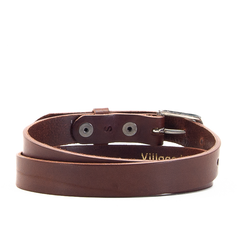 1" Classic Brown Leather Belt