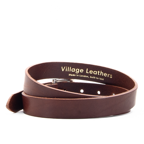 1" Classic Brown Leather Belt