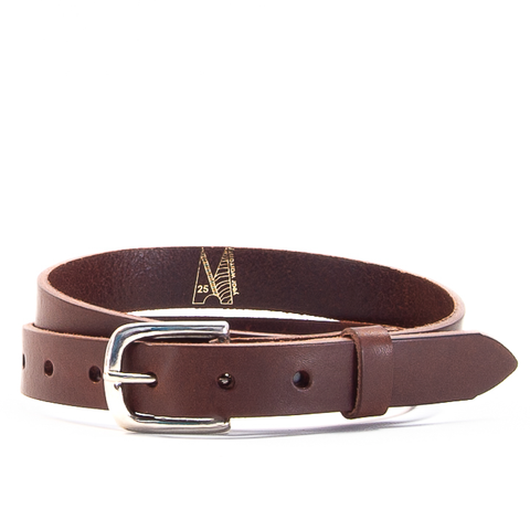 1" Classic Brown Leather Belt