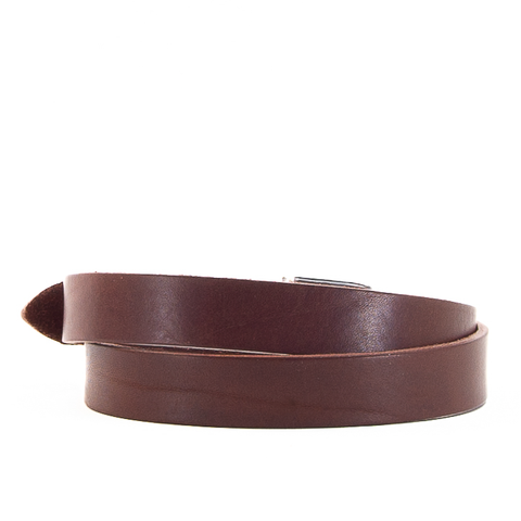 1" Classic Brown Leather Belt