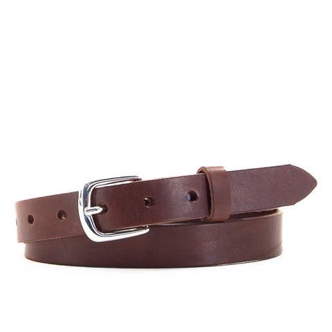 1" Classic Brown Leather Belt