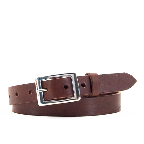 1" Classic Brown Leather Belt