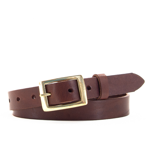 1" Classic Brown Leather Belt