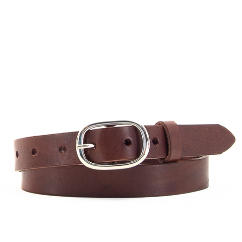 1" Classic Brown Leather Belt