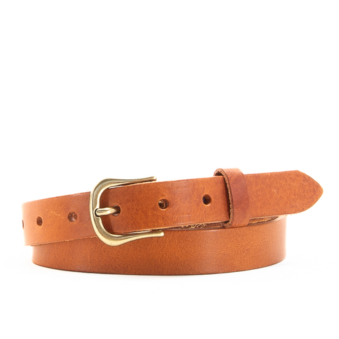 1" Classic Tan Leather Belt