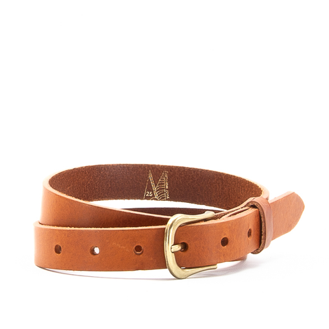 1" Classic Tan Leather Belt