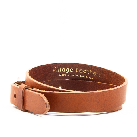 1" Classic Tan Leather Belt