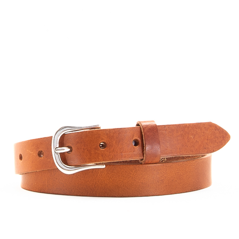 1" Classic Tan Leather Belt