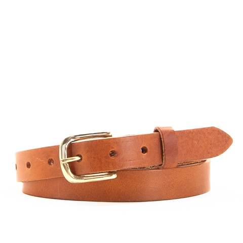 1" Classic Tan Leather Belt