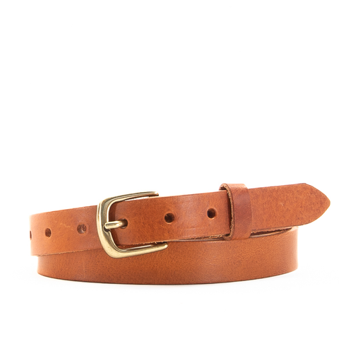 1" Classic Tan Leather Belt