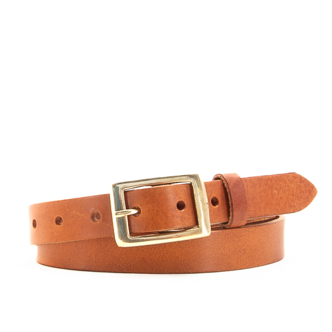 1" Classic Tan Leather Belt