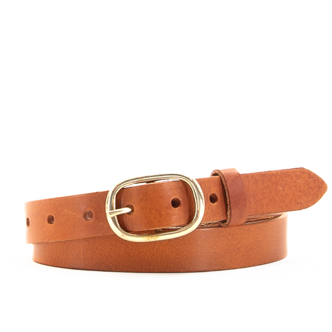 1" Classic Tan Leather Belt