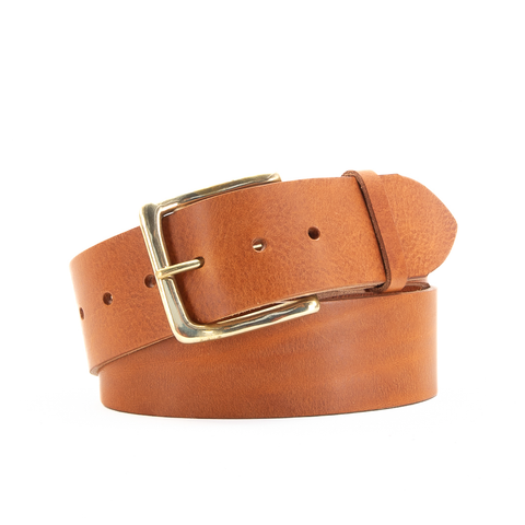 2" Classic Tan Leather Belt