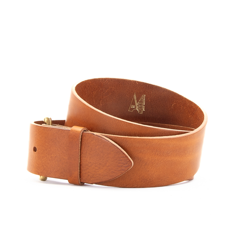 2" Classic Tan Leather Belt