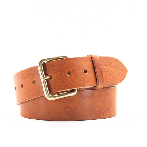 1 3/4" Classic Tan Leather Belt