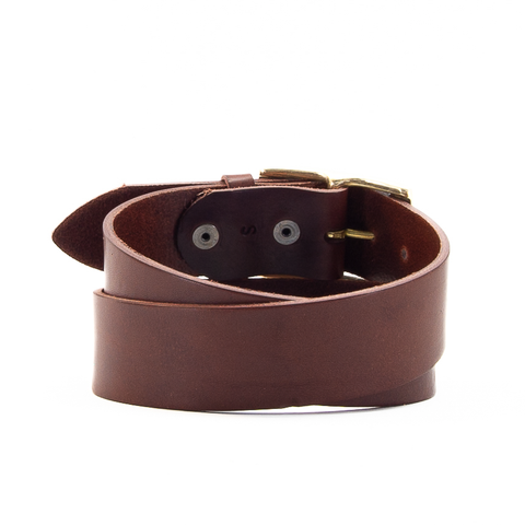 1 3/4" Classic Brown Leather Belt