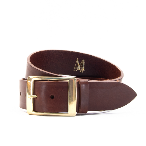 1 3/4" Classic Brown Leather Belt