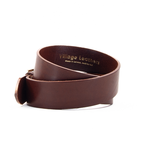 1 3/4" Classic Brown Leather Belt