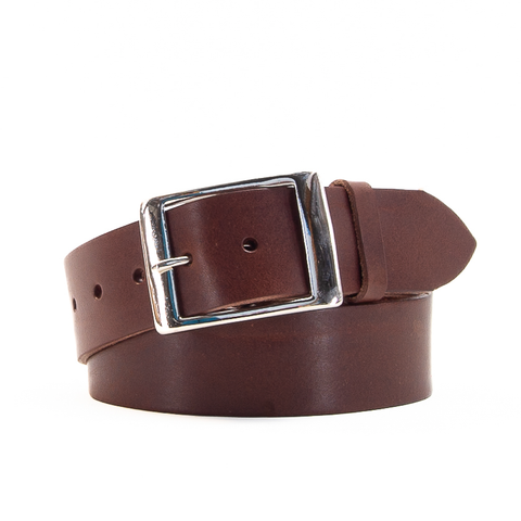 1 3/4" Classic Brown Leather Belt