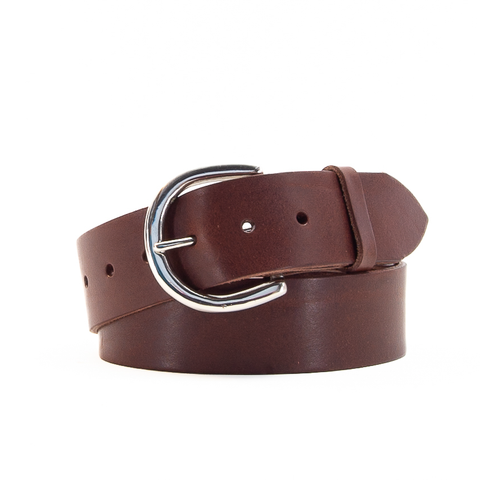 1 3/4" Classic Brown Leather Belt