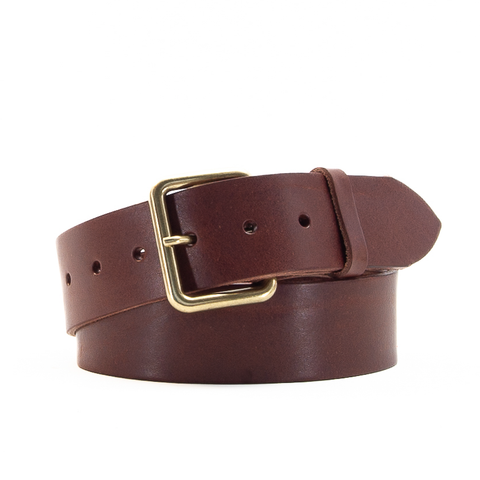 1 3/4" Classic Brown Leather Belt