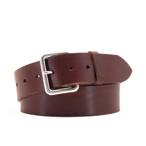 1 3/4" Classic Brown Leather Belt