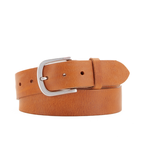 1 1/2" Classic Tan Leather Belt