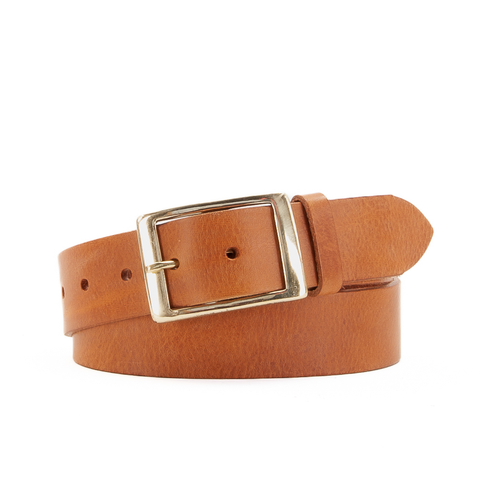 1 1/2" Classic Tan Leather Belt