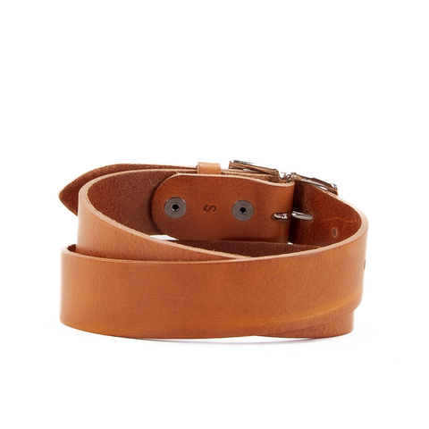 1 1/2" Classic Tan Leather Belt