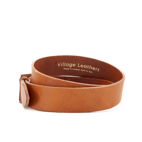 1 1/2" Classic Tan Leather Belt