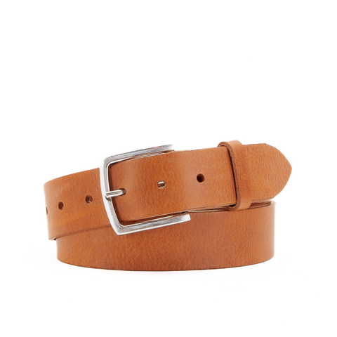 1 1/2" Classic Tan Leather Belt