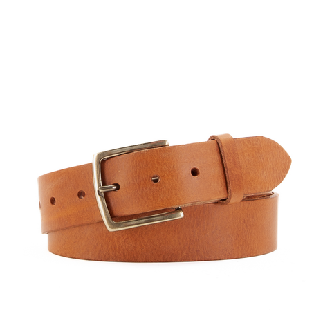 1 1/2" Classic Tan Leather Belt