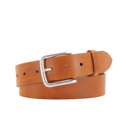 1 1/2" Classic Tan Leather Belt