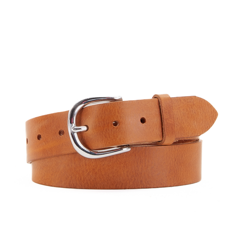 1 1/2" Classic Tan Leather Belt