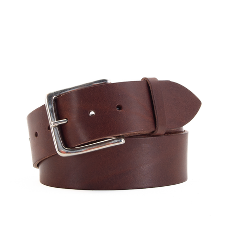 2" Classic Brown Leather Belt